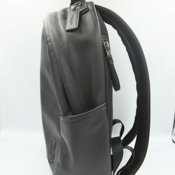 Coach Edge Backpack black leather NWT - Picture 5 of 6